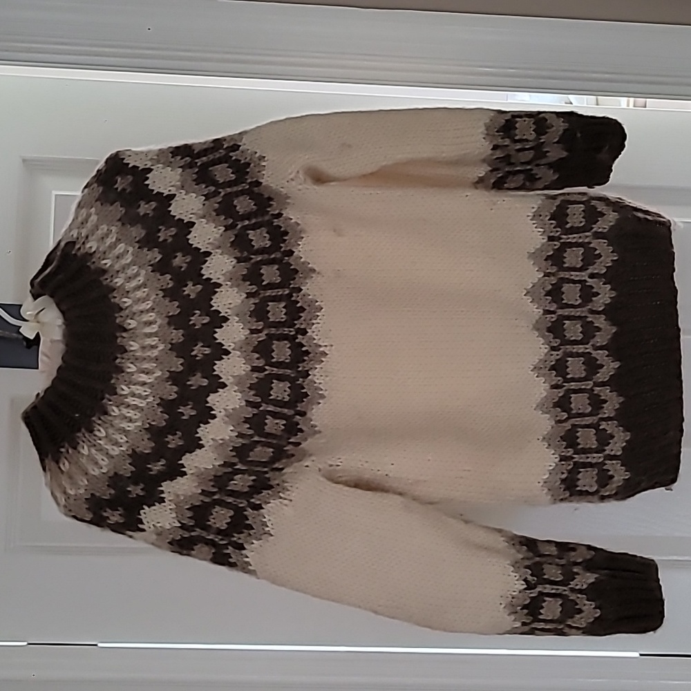 Lakeland 100% New wool Icelandic Sweater - Made in Great Britain  size 32-small